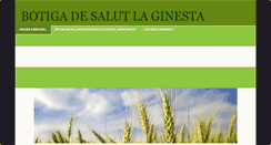 Desktop Screenshot of botiga-de-salut-la-ginesta.com
